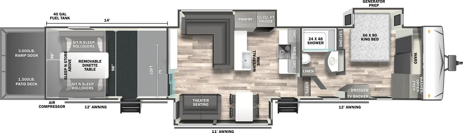 4114GX Floorplan Image
